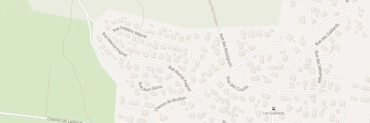 Plan du 1 Rue Frederic Mistral à Biganos