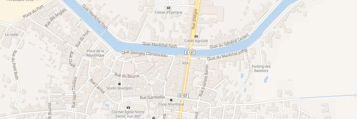 Plan du 7 Quai Georges Clémenceau à Marans