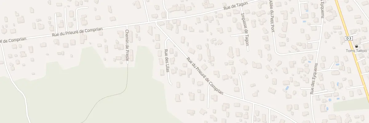 Plan du 53 Rue du Prieuré de Comprian à Biganos