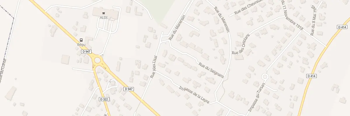 Plan du 12B Rue du Seignanx à Saugnac-et-Cambran