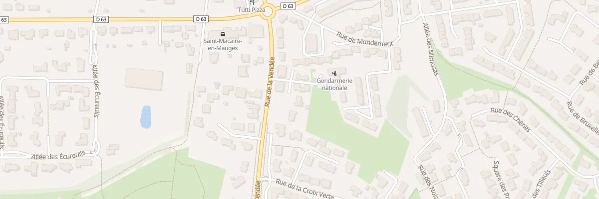 Plan du 77 Rue de la Vendee (St Macaire à Sèvremoine