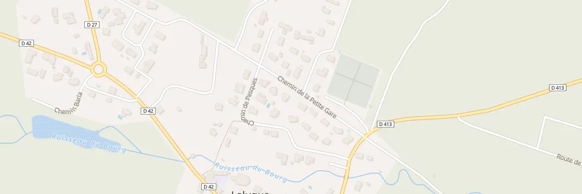 Plan du 414 Che de la Petite Gare à Laluque