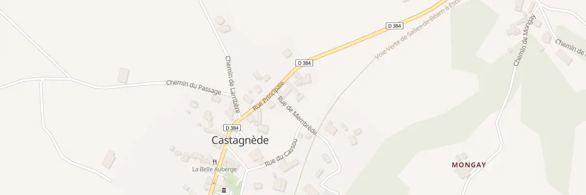 Plan du 9 Rue Principale à Castagnède