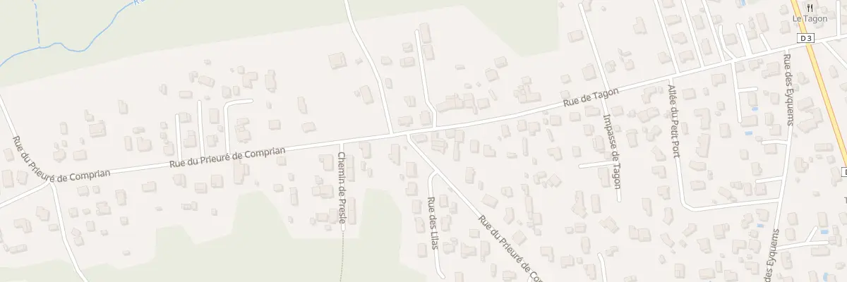 Plan du 54 Rue du Prieuré de Comprian à Biganos