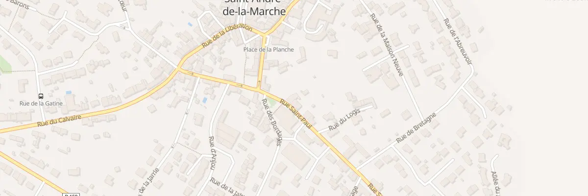 Plan du 7 Rue Saint Paul (St Andre à Sèvremoine