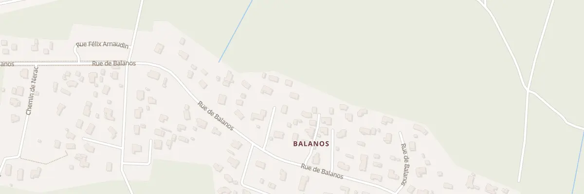 Plan du 37Q Rue de Balanos au Teich