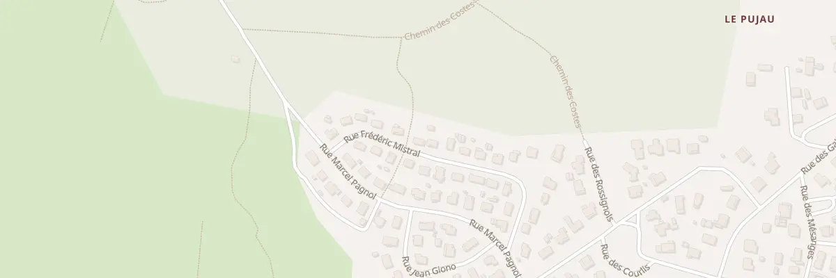Plan du 28 Rue Frederic Mistral à Biganos