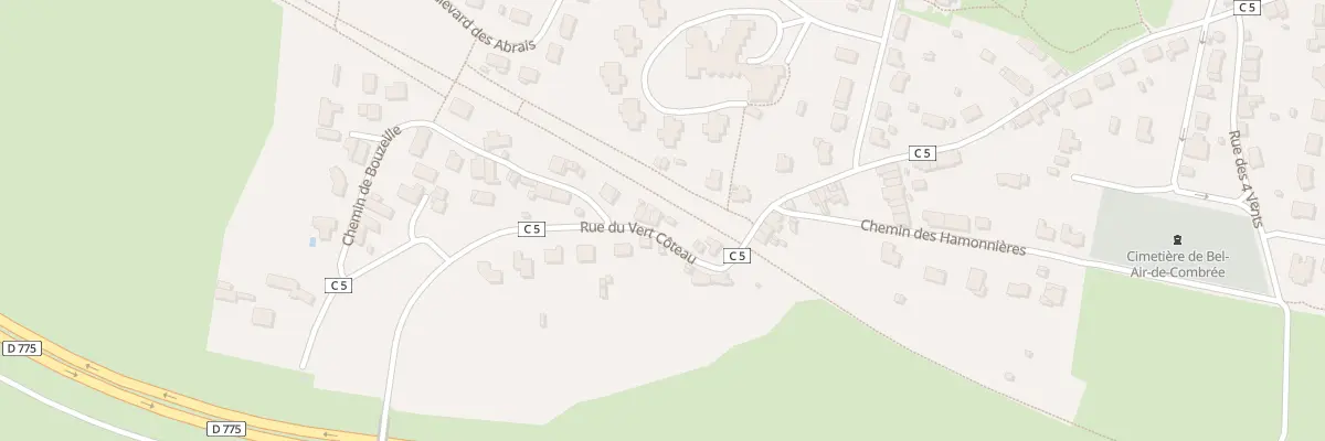 Plan du 15 Rue du Vert Coteau à Ombrée d’Anjou