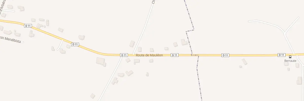 Plan du 2550 Rte de Mauleon Rd11 à Béhasque-Lapiste