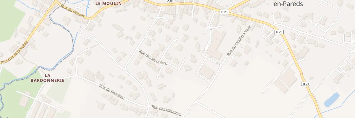Plan du 7 Rue des Meuniers à Saint-Paul-en-Pareds
