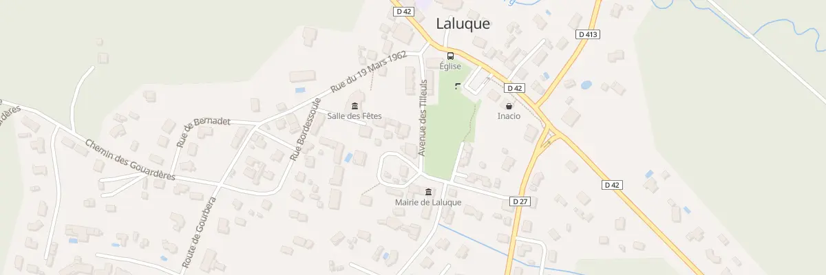 Plan du 128 Av des Tilleuls à Laluque
