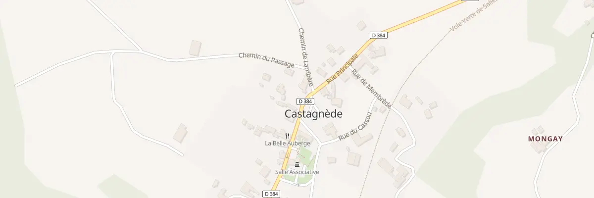 Plan du 12 Rue Principale à Castagnède