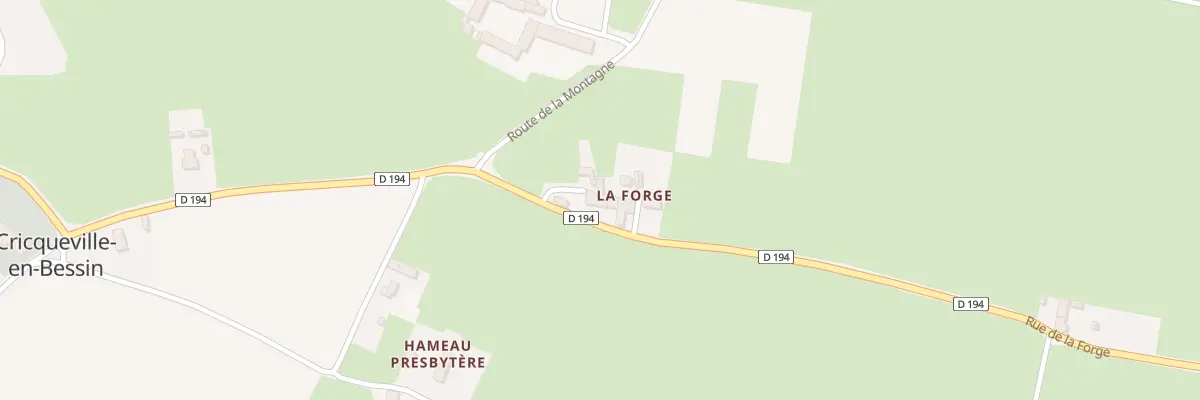 Plan du 5033A Hameau de la Forge à Cricqueville-en-Bessin