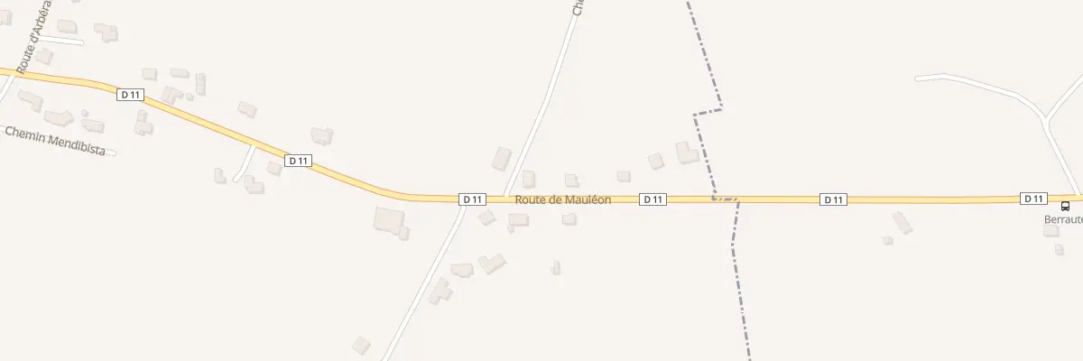 Plan du 2451 Rte de Mauléon à Béhasque-Lapiste