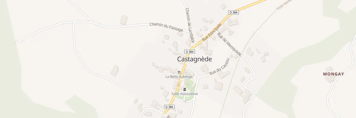 Plan du 14 Rue Principale à Castagnède