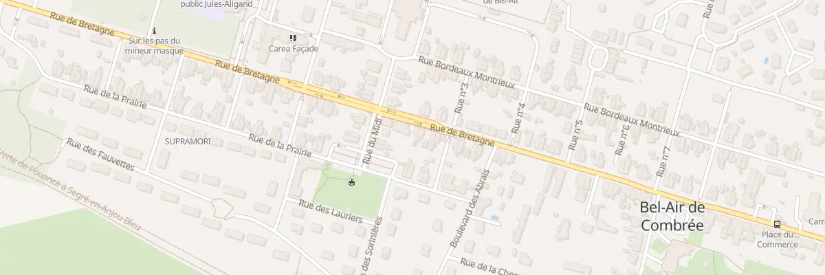 Plan du 71 Rue de Bretagne (Combree) à Ombrée d’Anjou
