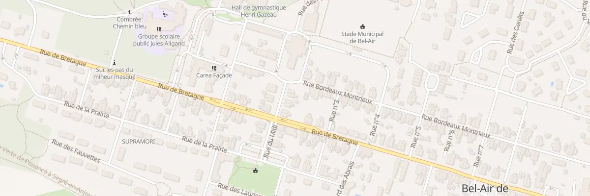 Plan du 1 Rue henri baraize à Ombrée d’Anjou