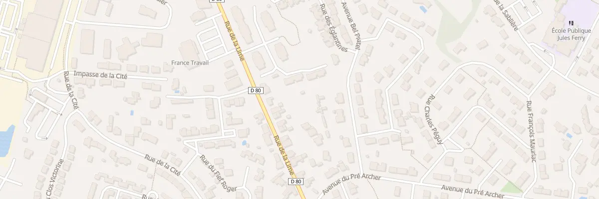 Plan du 82 Rue de la Lime (Beaupreau) à Beaupréau-en-Mauges