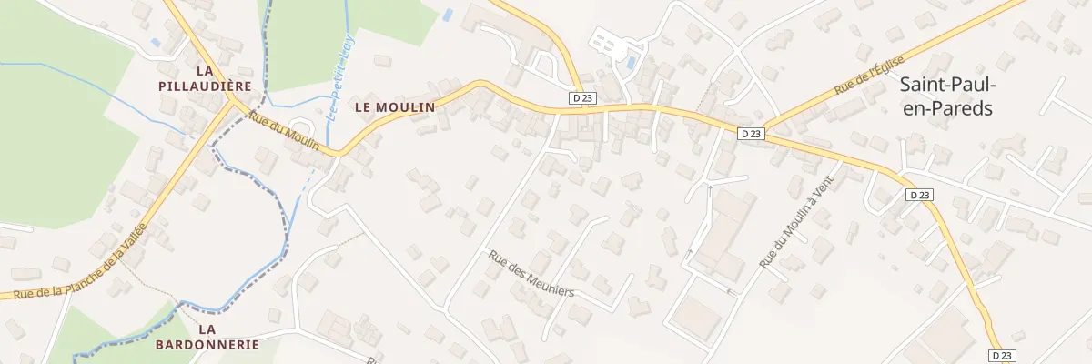 Plan du 3T Rue de Beaulieu à Saint-Paul-en-Pareds