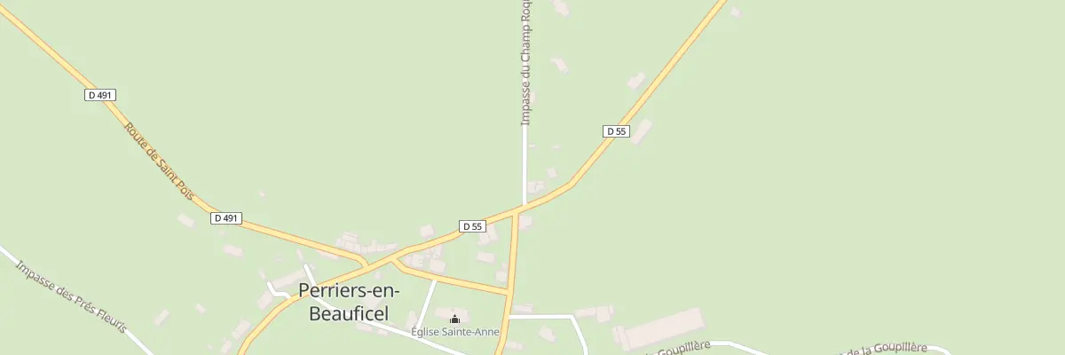 Plan du 5028 Le Bourg à Perriers-en-Beauficel