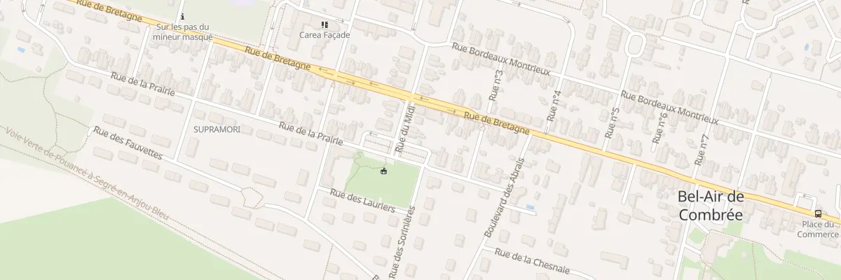 Plan du 5 Rue du midi à Ombrée d’Anjou