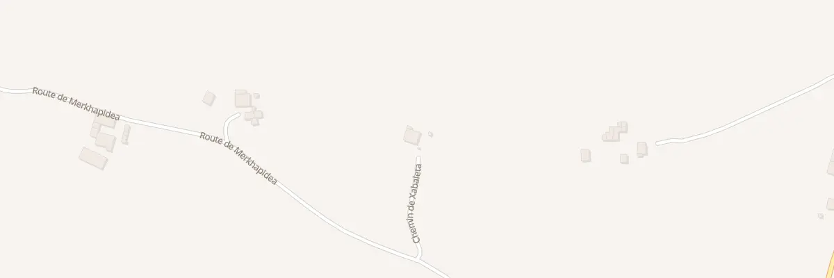 Plan du 121 Che de Xabaleta à Pagolle