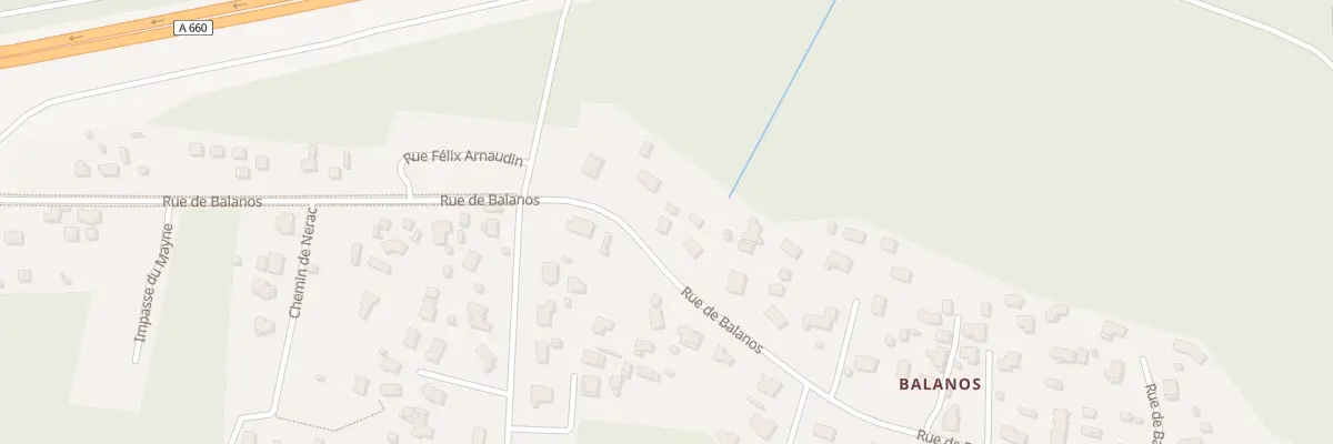 Plan du 23 Rue de Balanos au Teich