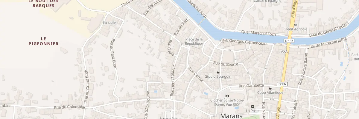 Plan du 10 Rue Henri Toutant à Marans