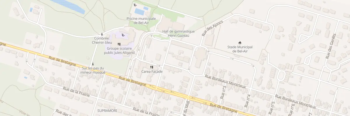 Plan du 84 Rue Bordeaux Montrieux à Ombrée d’Anjou