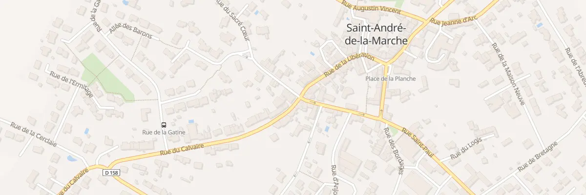 Plan du 2 Rue du Calvaire (St Andre à Sèvremoine