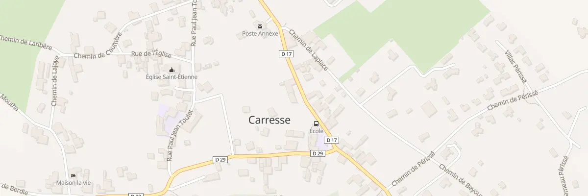 Plan du 5 Rue du Stade à Carresse-Cassaber