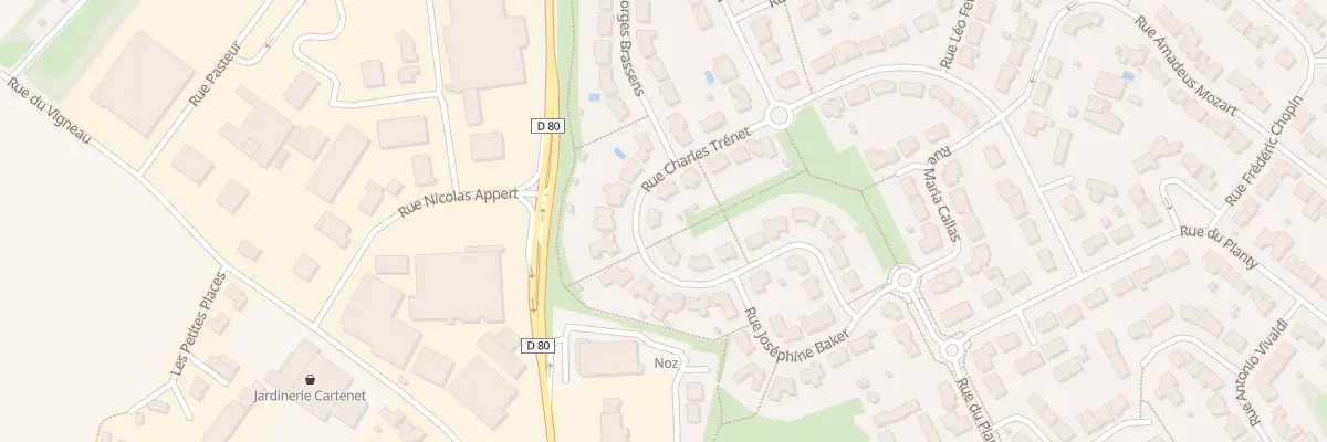 Plan du 11 Rue Charles Trenet à Beaupréau-en-Mauges
