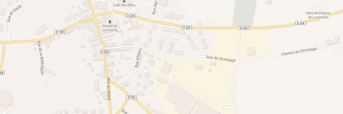 Plan du 2 Imp des Bruyères à Larchamp