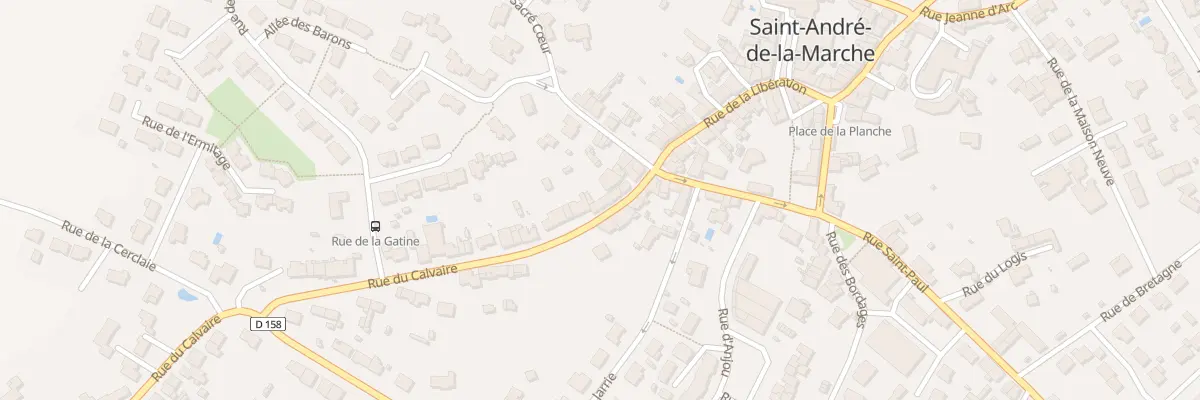 Plan du 14 Rue du Calvaire (St Andre à Sèvremoine