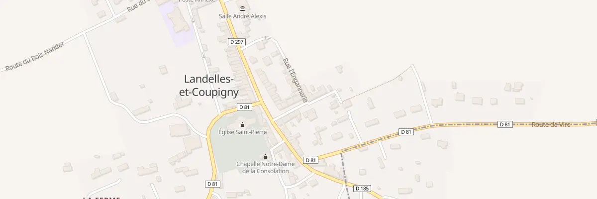 Plan du 7 Rue de la Poste à Landelles-et-Coupigny