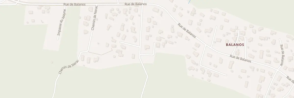 Plan du 6A Rue de Balanos au Teich