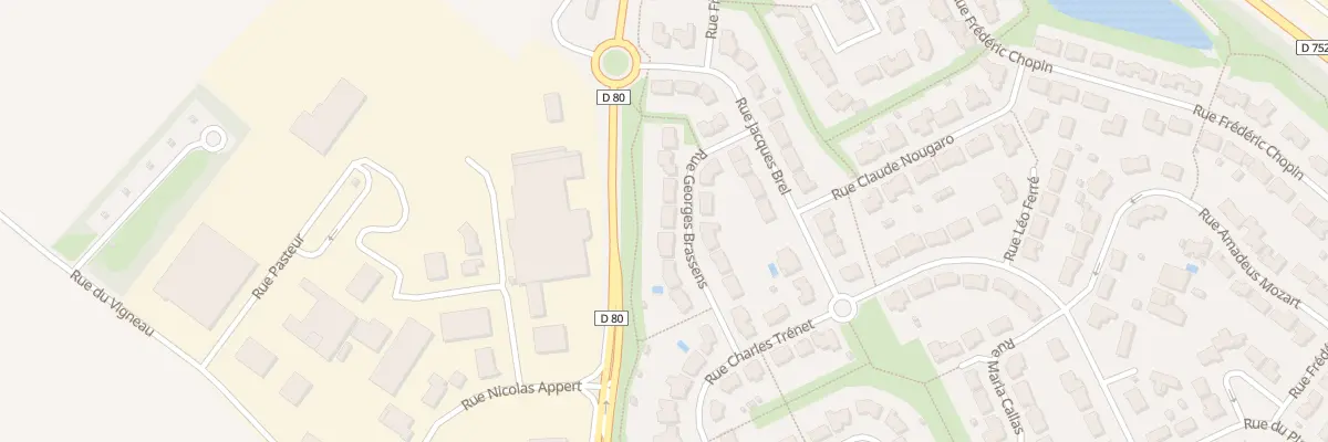 Plan du 9 Rue Georges Brassens à Beaupréau-en-Mauges