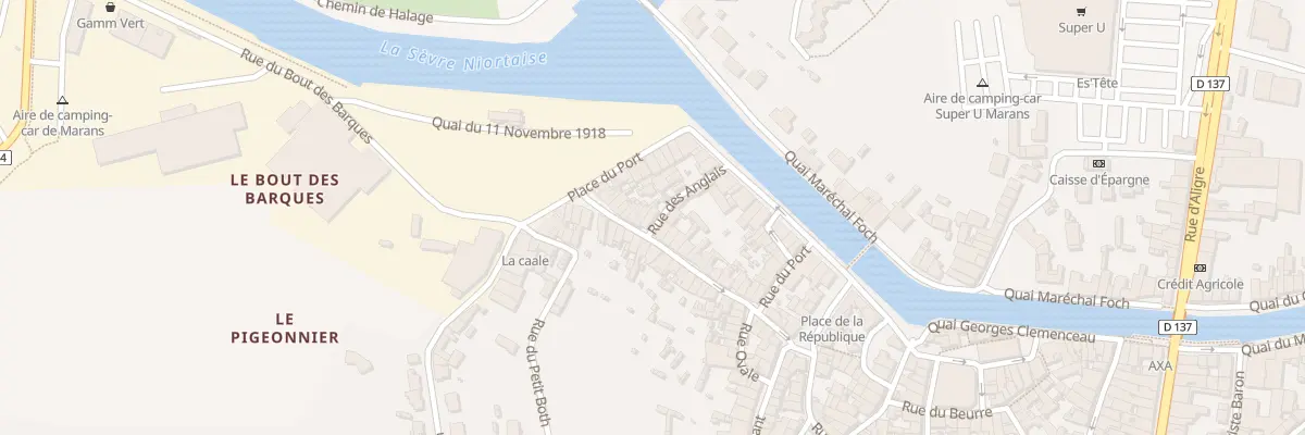 Plan du 16 Rue du Bâteau à Marans