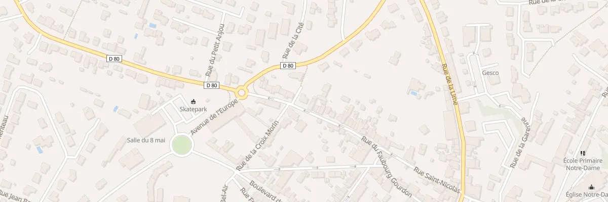 Plan du 50 Rue du Fbg Gourdon à Beaupréau-en-Mauges
