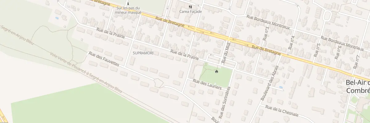 Plan du 7 Rue de la Prairie à Ombrée d’Anjou