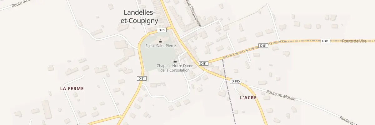 Plan du 1 Rue Froide à Landelles-et-Coupigny