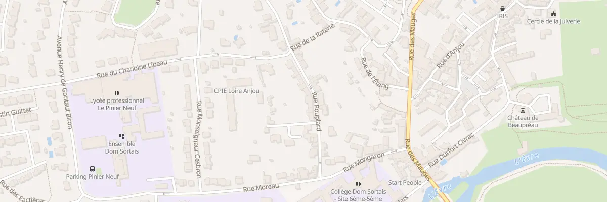 Plan du 23 Rue Pouplard à Beaupréau-en-Mauges