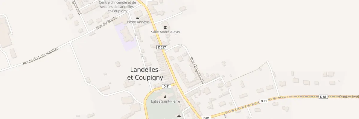 Plan du 13 Rue du Centre à Landelles-et-Coupigny