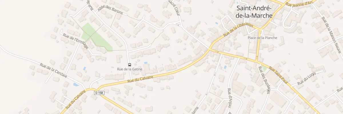 Plan du 20 Rue du Calvaire (St Andre à Sèvremoine