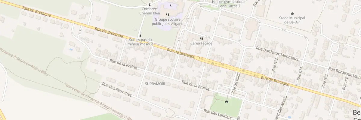 Plan du 95 Rue de Bretagne (Combree) à Ombrée d’Anjou