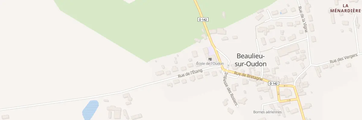 Plan du 8 Rue de l’Étang à Beaulieu-sur-Oudon