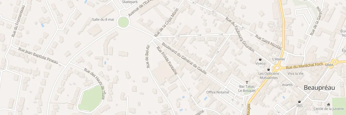 Plan du 29B Bd du Gen de Gaulle (Beaupr) à Beaupréau-en-Mauges