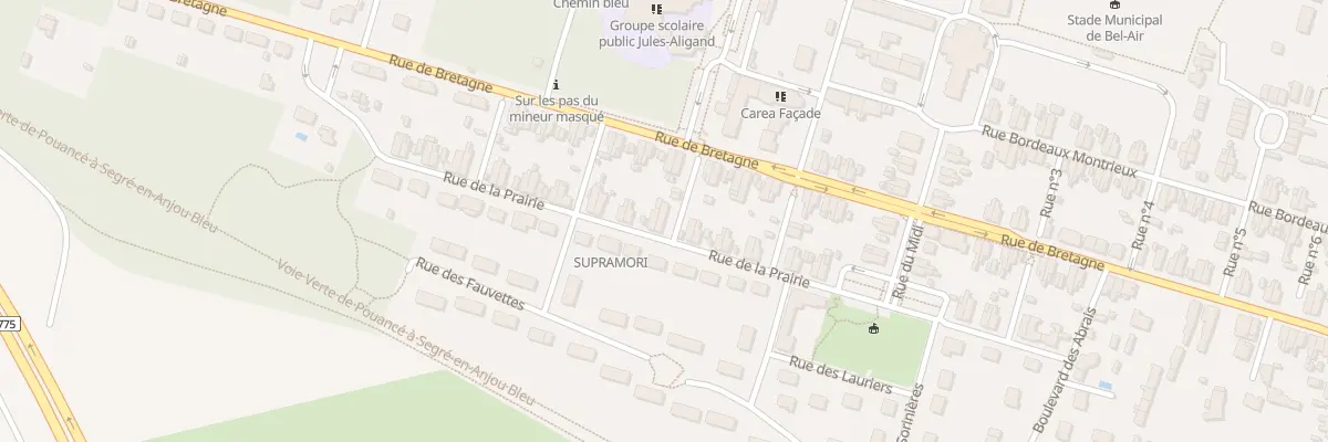 Plan du 36 Rue de la Prairie à Ombrée d’Anjou