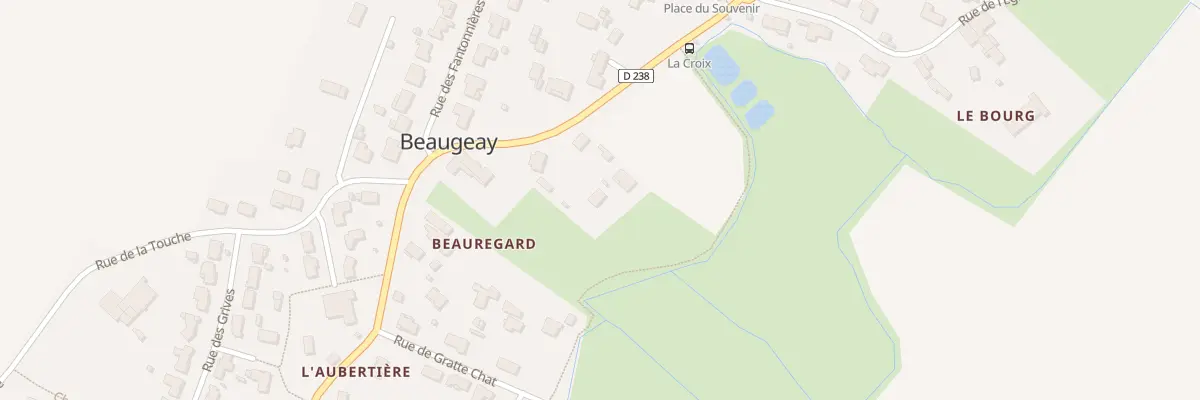 Plan du 36 Rue de Beauregard à Beaugeay