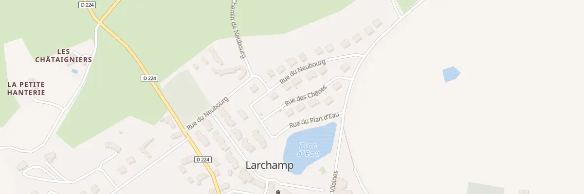 Plan du 3 Rue des Chênes à Larchamp